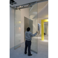 Tempered Glass Folding Partition Sliding Partition