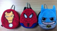 Starwars Marvel Disney Chewbacca Spiderman Plush Embroidery Velboa Coin Purse