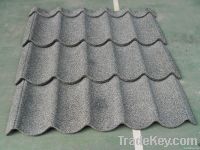 Stone coated metal roof shingles