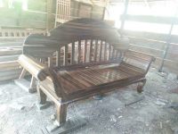 Ebony Wood Chair and Table Set