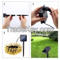 Solar String Lights 50 Led Blossom Flower
