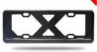 3K twill carbon fiber license frame plate