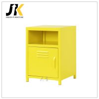 Metal sofa bed side storage locking small steel cabinet with metal handle