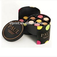 small round tube design paper cardboard box for chocolate packing