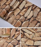 European Style Imitation stones 3D Nonwoven Wallpaper for Home Decoration