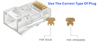 China Light Cable Service  RJ45 plug ethernet computer cable connector