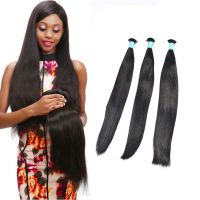 12''-28''Cuticle Aligned Indian Silky Straight Virgin Human Remy Hair Weaving Quality Supplier