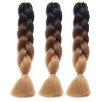 2018 Beautiful 2 Tone Color Synthetic Xpression Extension Hair for Girl