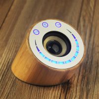 high-end wooden bamboo portable bluetooth speaker can use wireless