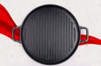 Thick Cast Iron Uncoated Circular Griddle