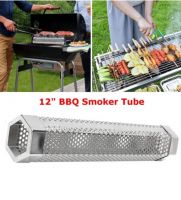 BBQ Grill Hot Cold Smoking Mesh Tube Smoke Generator Stainless Pellet Smoker Tube