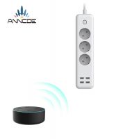 Wifi smart alexa power outlet extender power strip with usb ports support google voice