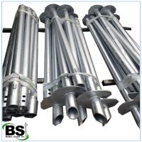 Double Blades Round Shaft Screw Piers