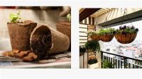 PREMIUM COCONUT COIR FIBER GARDENING POT