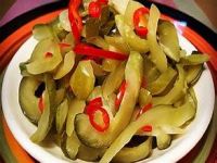 ALL NATURAL PICKLED CUCUMBER SNACK WITH