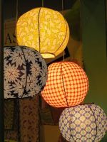 TRADITIONAL VIETNAMESE FABRIC LANTERNS | HANDMADE FROM