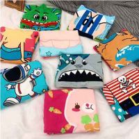 New children cartoon cute coat hooded, microfiber beach towel printed baby boys girls Swimming bath towel 120x60 cm