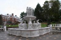 outdoor stone carved water fountains