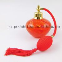 100ml antique handmade empty perfume spray glass bottle with bulb pump wholesale