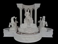 Carved Roman style stone fountain garden water fountain