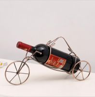 Creative Metal Wire Art Wine Bottle