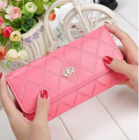 Womens Wallets And Purses Plaid PU