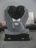 Cemetery Usage Swan Statue Heart Shaped