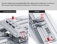 Wholesale High-end aluminum travel trolley waterproof suitcase rolling luggage with TSA lock