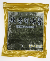 YAKI SUSHI NORI  ROASTED SEAWEED 50SHEETS GOLD ALGA NORI