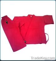 Karate Cotton Uniform White | Black | Red Color