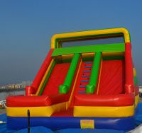 Wholesale Commercial Grade Inflatable Bouncy Double Slide For Kids B4134 