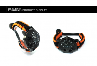 Wholesale Factory Paracord Accessories Paracord Survival Watch, Factory Sale Cheap Camping Gear Watch Men