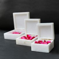 Marble Box Inlay With Semi Precious