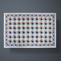 HANDCRAFTED CENTRAL TABLE INLAY WITH SEMI
