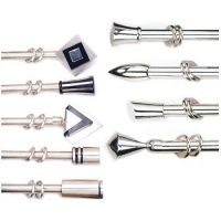 Aluminum curtain rod accessories