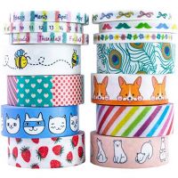 Free Sample Colorful Decorative Custom Printed CMYK Washi Tape