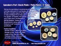 Pole Piece (T-Yoke) for Loudspeakers Motor Assembly