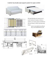 Double Seat Support Sofa Sleeper Mechanism