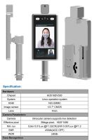 Non-contact Face recognition access control device with body temperature detector