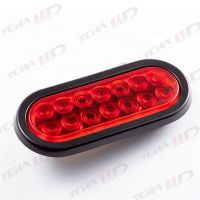 Oval Red 10 LED Brake Stop