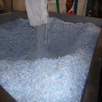 Clear PET bottle scrap PET flakes