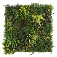 Artificial new style green foliage fern plants decoration wall panel backdrop vertical garden outdoor wholesale