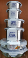 Stainless Steel Round Container(Food Storage