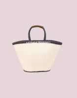 Palm Leaf White Bag