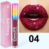 CmaaDU Glitter Liquid Lipstick Matte Waterproof Long Lasting Lip Gloss Colors