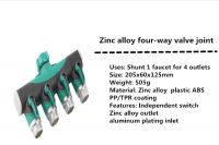 pipe connector 4 Way sprinkler hose Converter Connector Splitter for Garden Irrigation Watering