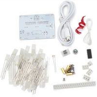 CFun DIY Electronic LED Display Kit 3*3*4 Color 40pcs frosted LEDs Light Cube Sound/Light Control Hobby Electronic Kit