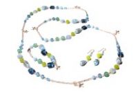 All Things Aqua Necklace, Earrings and Bracelet Set