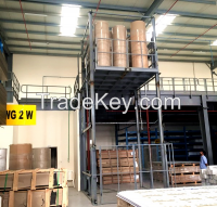 Warehouse Guide Rail Cargo Lift Platform