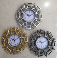 Popular Carved Quartz Wall Clock For